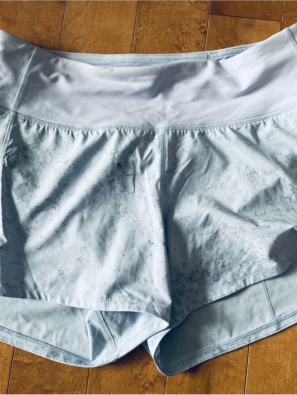 lululemon athletica Light Blue/grey/purple Athletic Shorts size 6